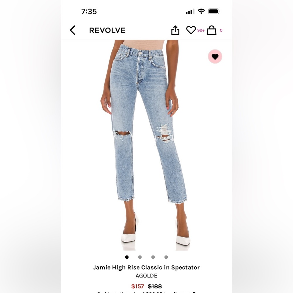 Agolde jeans size 24. Great condition
